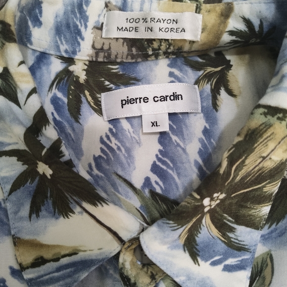 Pierre Cardin Hawaiian Shirt XL - Picture 3 of 5